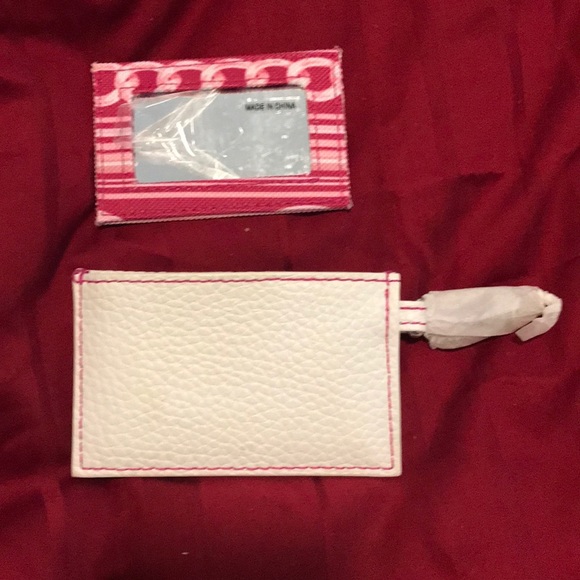 Faux leather mirror wallet off white. Convenient purse pocket size - Picture 4 of 8